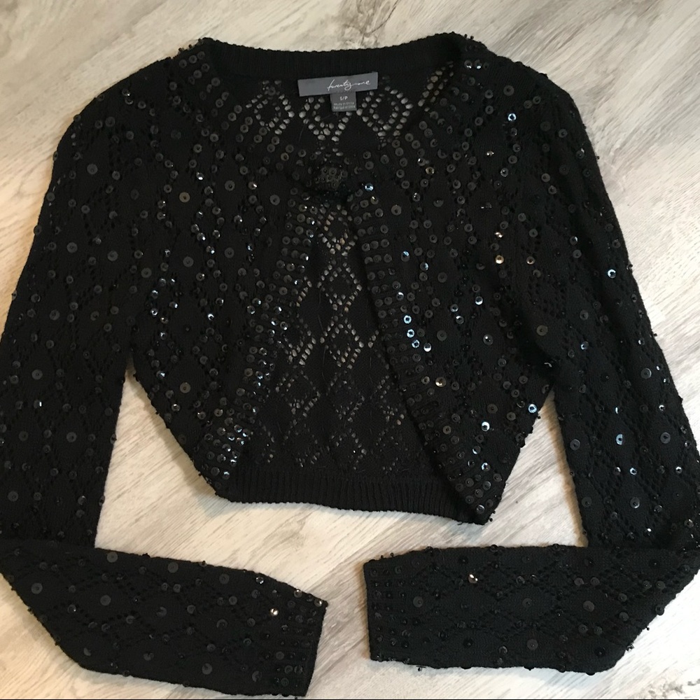 Twenty one sequin shrug sweater size SP